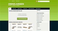 Desktop Screenshot of dinkelkissen-versand.de