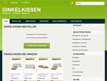 Tablet Screenshot of dinkelkissen-versand.de